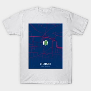 Stade Gabriel-Montpied Map Design T-Shirt